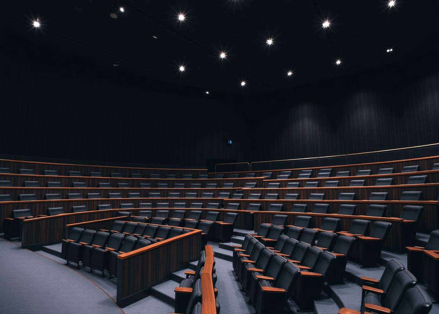 Modern university lecture hall